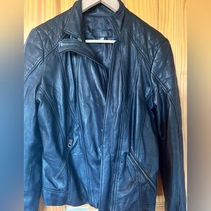 Purchased from leather maker in Italy trip.  Super soft and cool leather jacket.